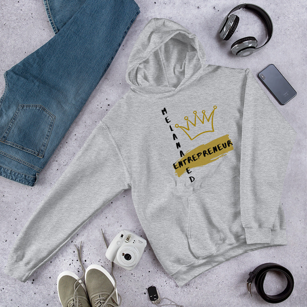 "Melanated Entrepreneur" Hoodie - Cozy Up with Style and Purpose