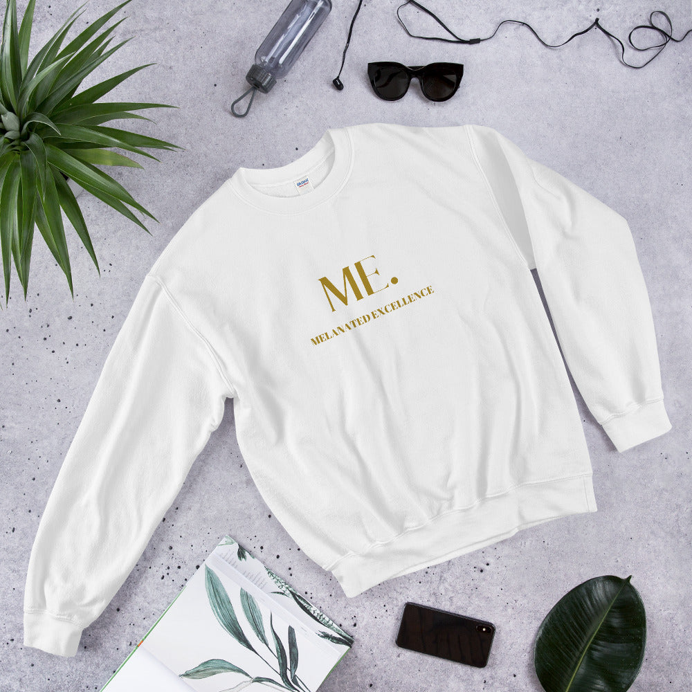 "ME: Melanated Excellence" Sweatshirt - Embrace Warmth and Celebrate Your Excellence