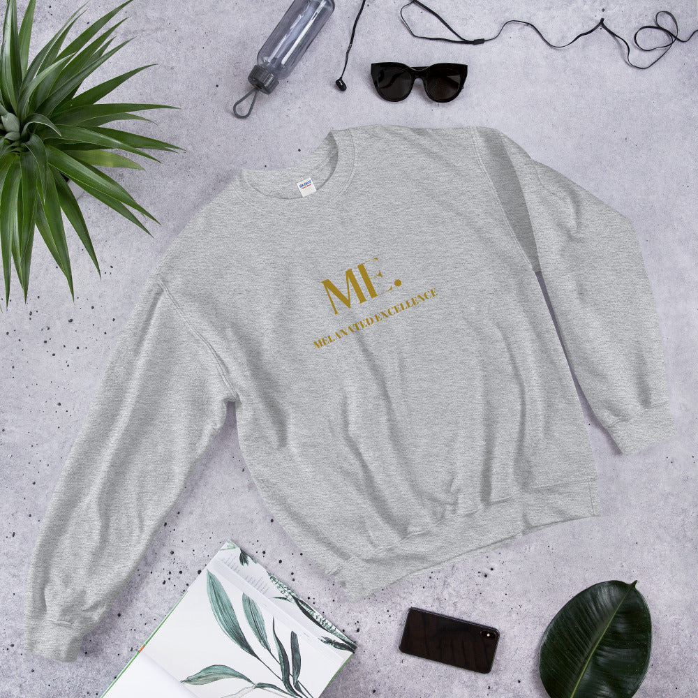"ME: Melanated Excellence" Sweatshirt - Embrace Warmth and Celebrate Your Excellence