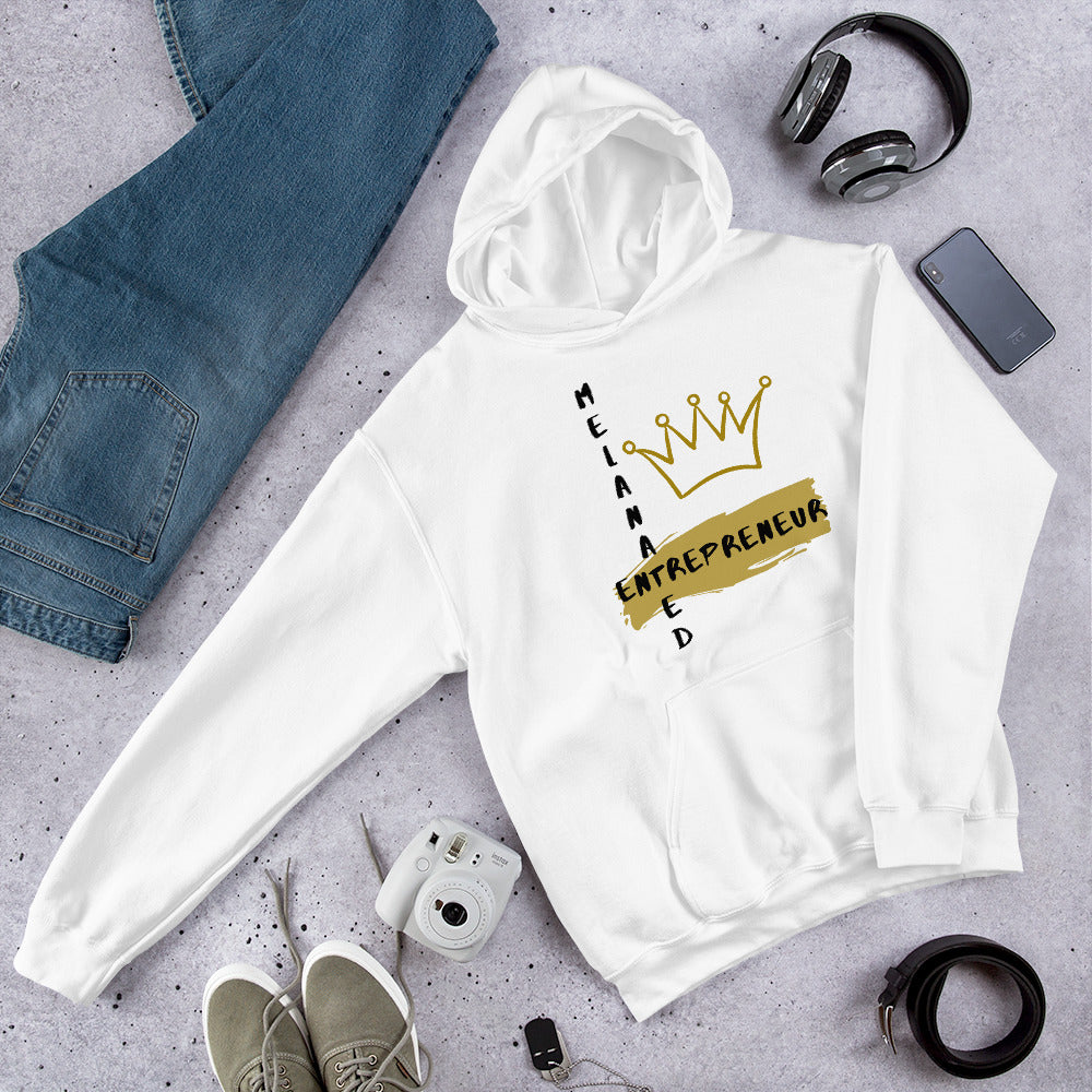 "Melanated Entrepreneur" Hoodie - Cozy Up with Style and Purpose