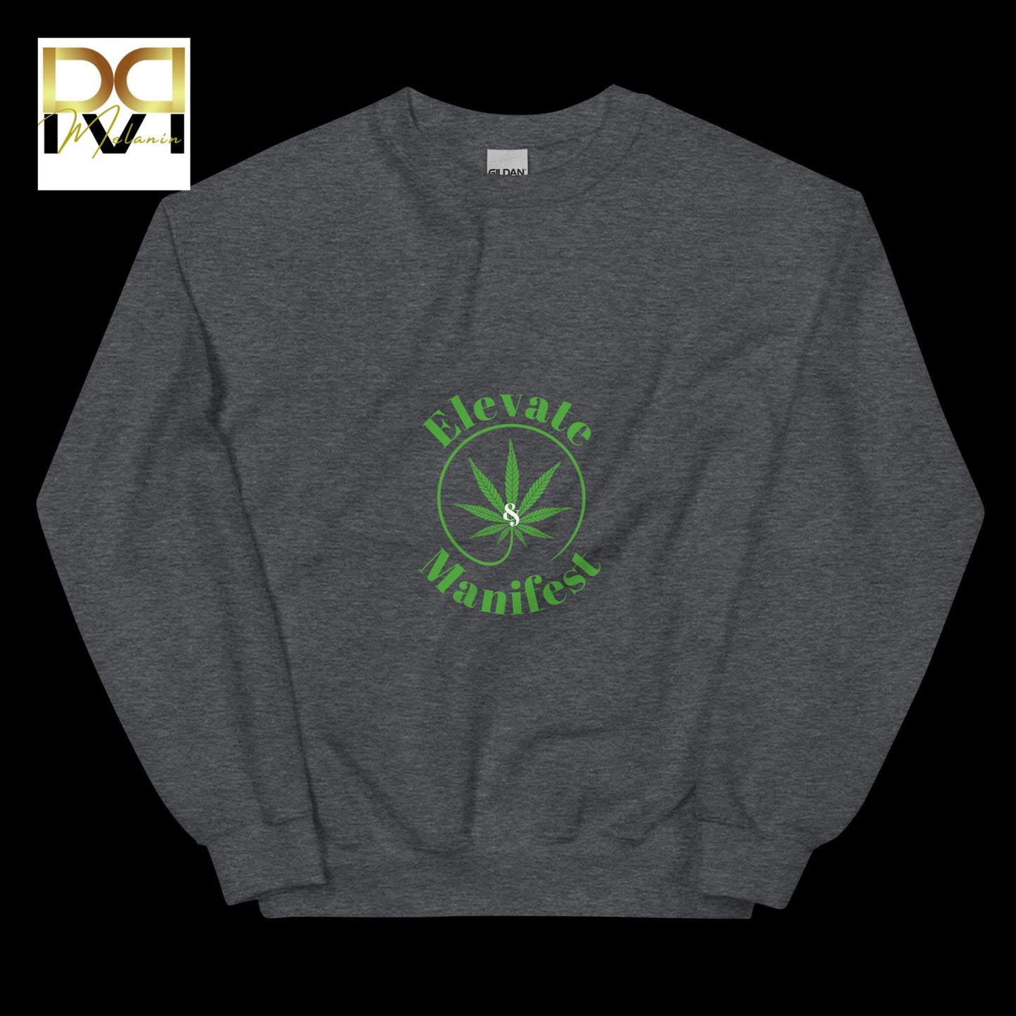 Elevate & Manifest Sweatshirt | Empowerment Design, Cozy Fit, Unisex Comfort