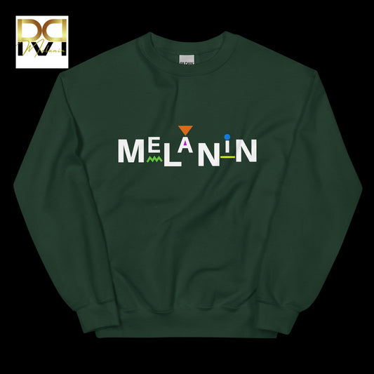 Melanin 90's Style Sweatshirt | Retro-Inspired Design, Celebrate Melanin, Unisex Comfort