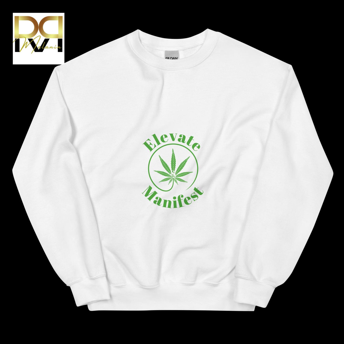 Elevate & Manifest Sweatshirt | Empowerment Design, Cozy Fit, Unisex Comfort