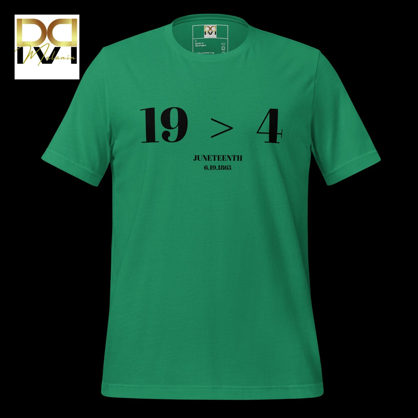 "19 is Greater Than 4" Juneteenth T-Shirt - Celebrate Freedom with Style