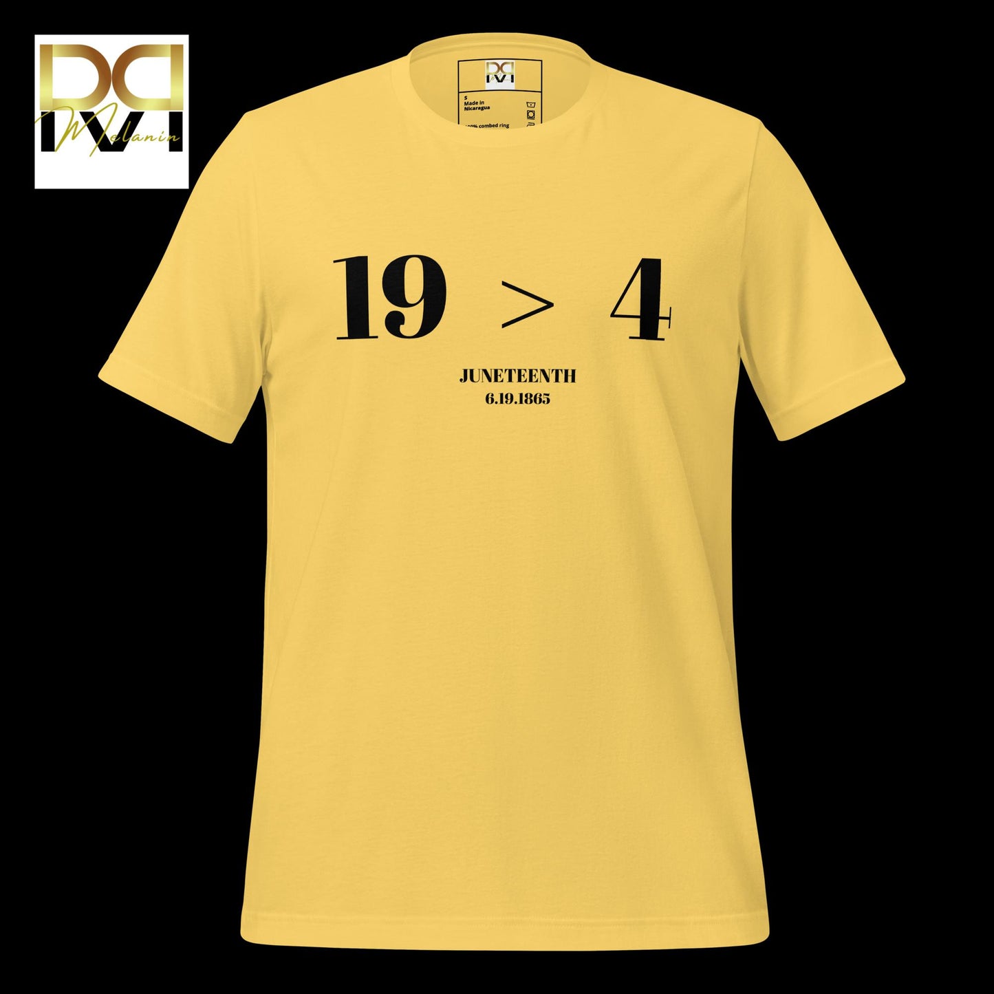 "19 is Greater Than 4" Juneteenth T-Shirt - Celebrate Freedom with Style